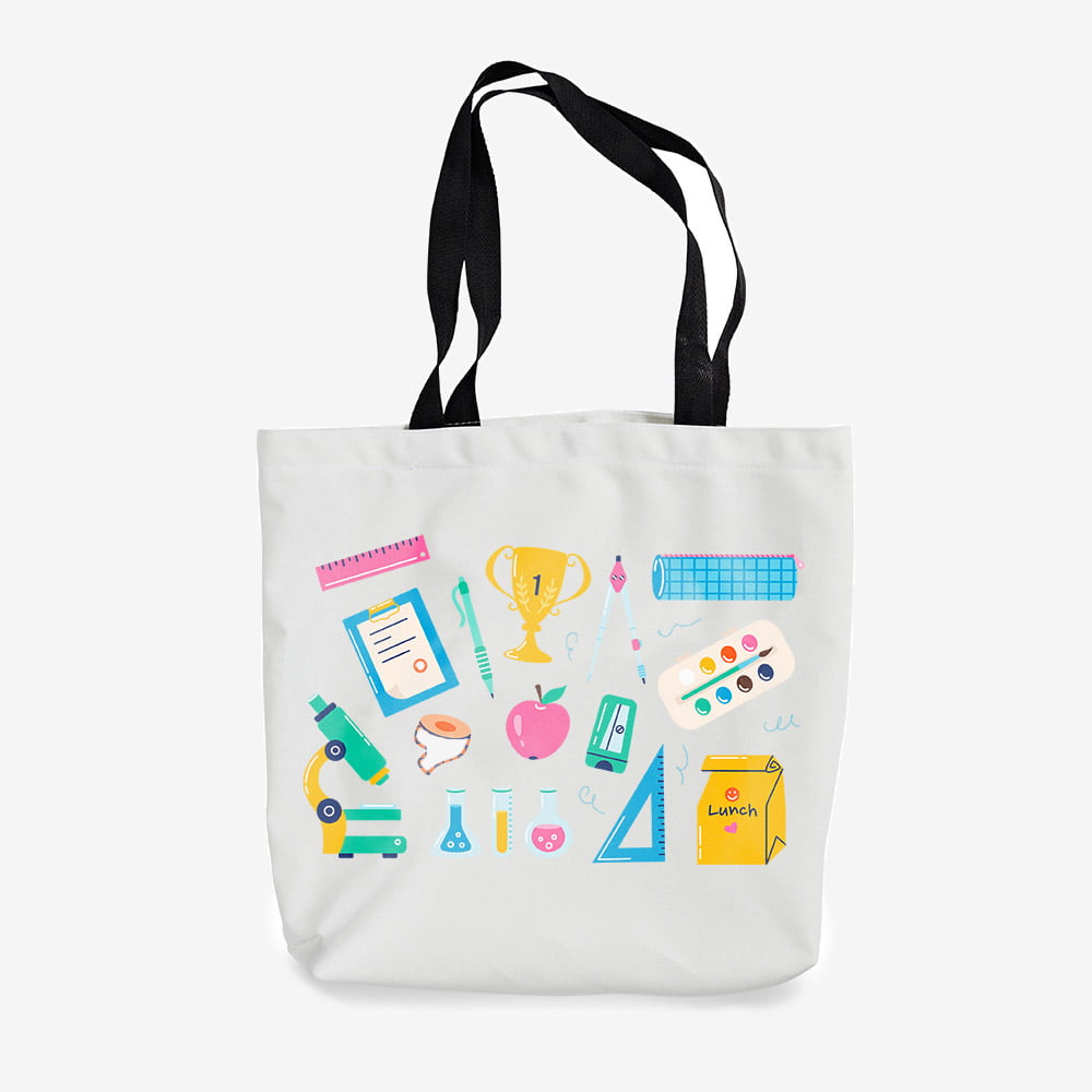 Canvas tote bag with custom print