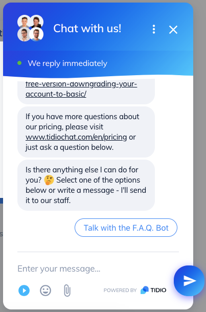 Example chatbot