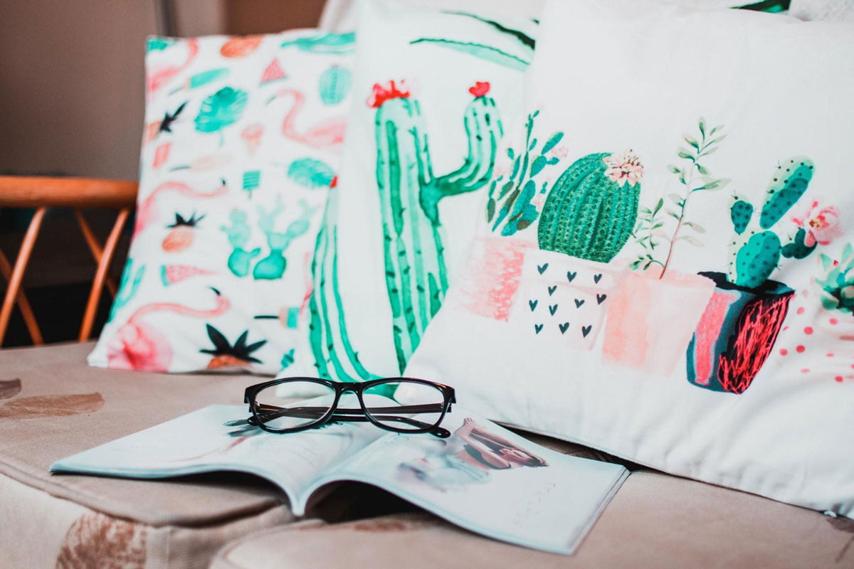 Cushions lifestyle photograph