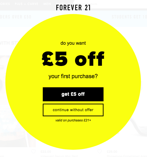 Forever21 prompt