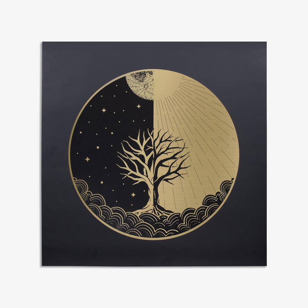 Gold metallic art print