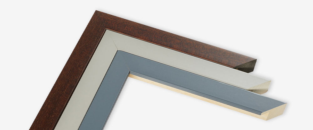 Prodigi classic frame chevrons in brown, light grey and dark grey