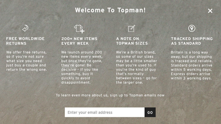 Topman welcome