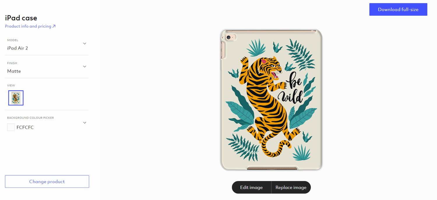 iPad case mockup