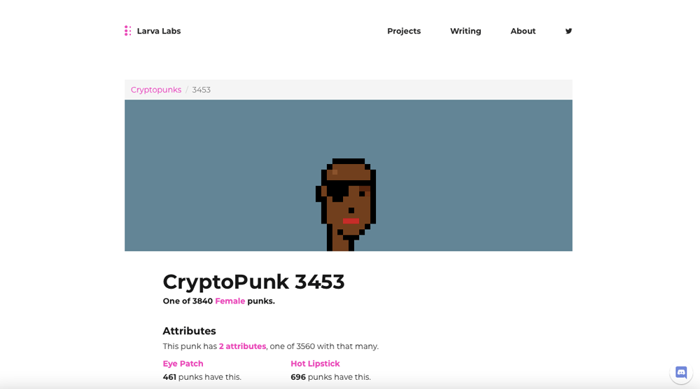 #3453 on CryptoPunks