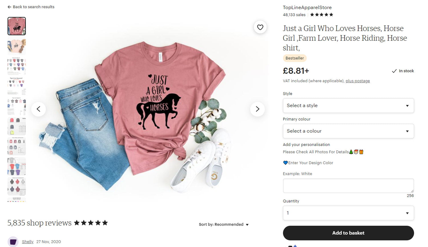 Horse t-shirt