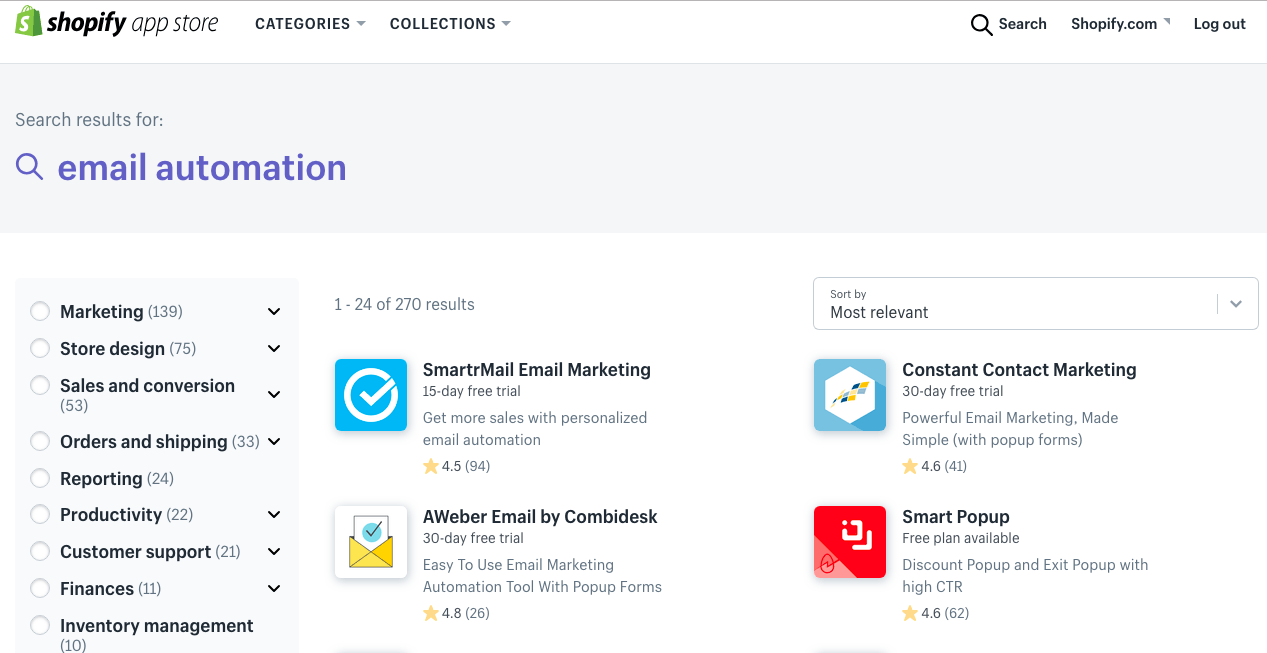 Shopify email marketing apps