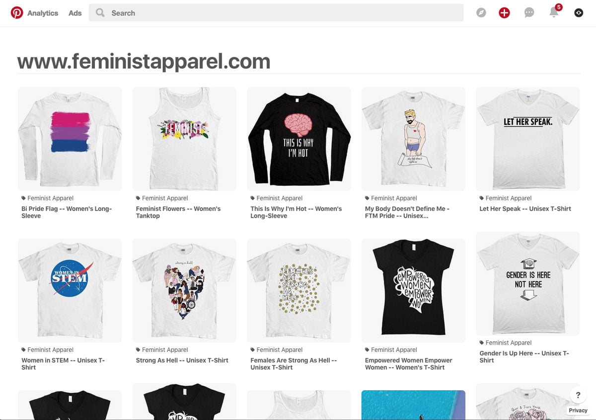 Feminist Apparel products