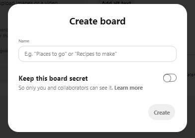 Create board