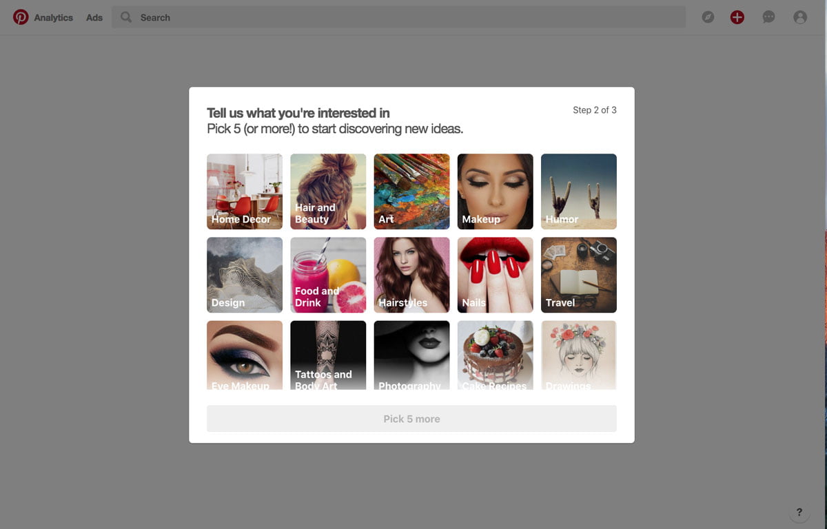 Setting up a business Pinterest account: step 4