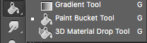 Photoshop bucket tool