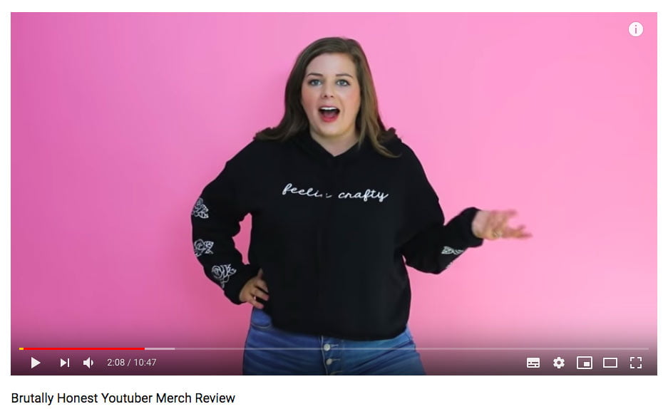 Brutally honest YouTuber merch review