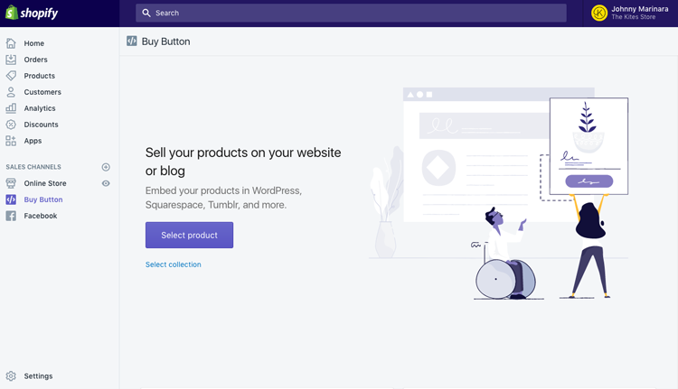 Shopify Buy Button set-up