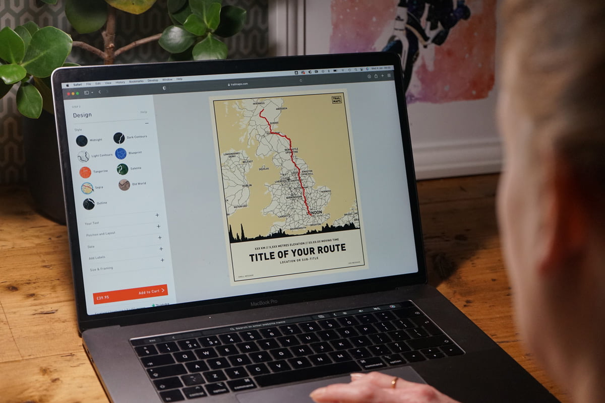 Trail Maps website