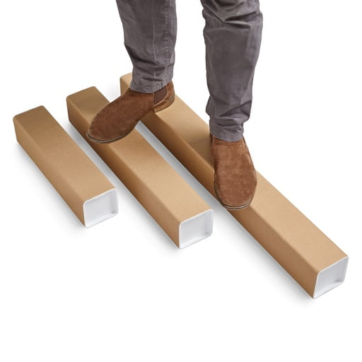 Strong square cardboard tubes