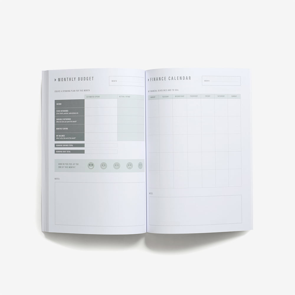 Prodigi finance planner monthly budget
