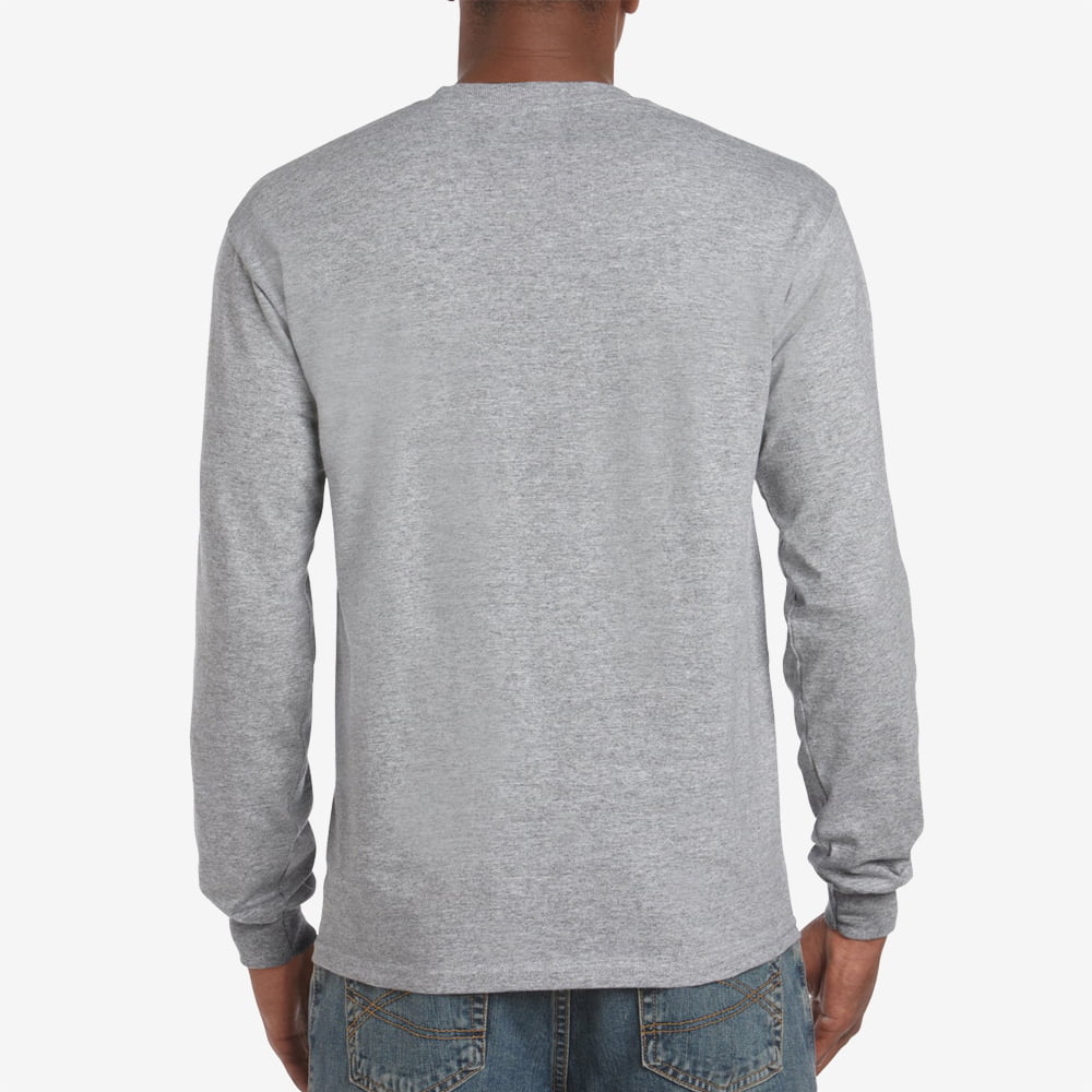 Gildan Ultra Cotton Long Sleeve T-Shirt - 2400 - White - L by Clothing Shop Online