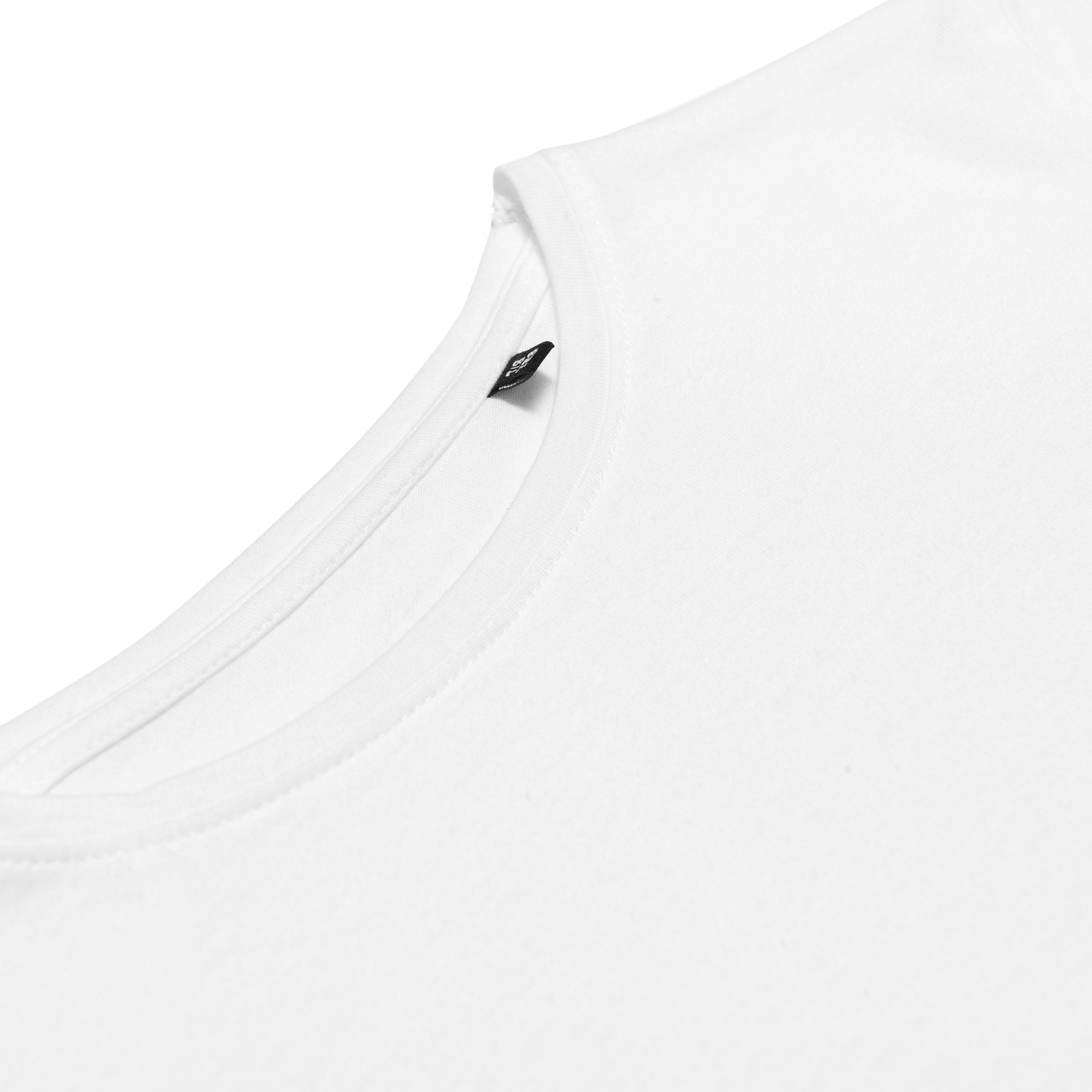 Kids non branded t shirt collar in white