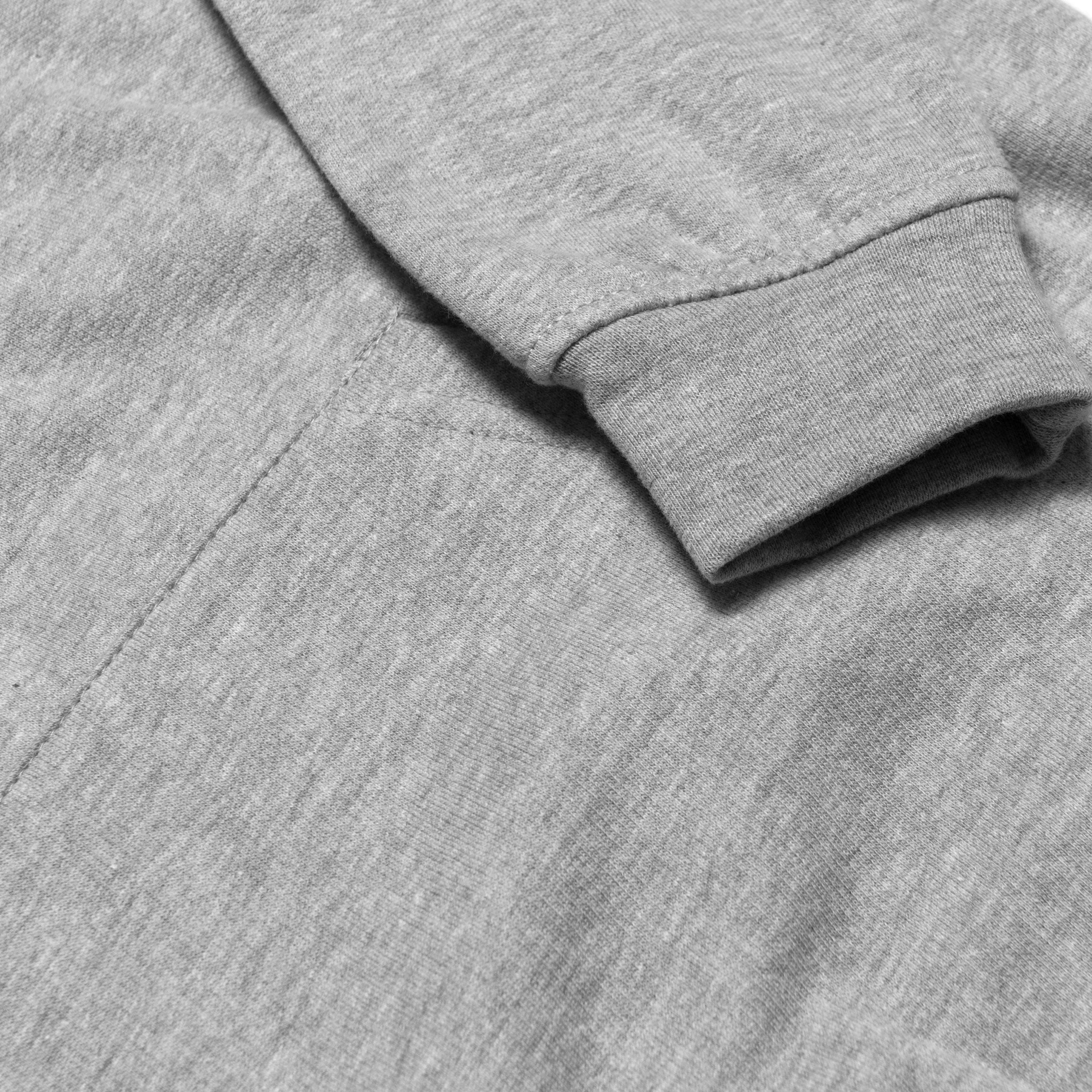 Kids over head non branded hoodie grey cuff