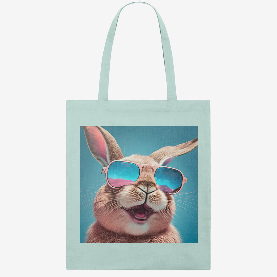 Prodigi totebag caribbean blue rabbit