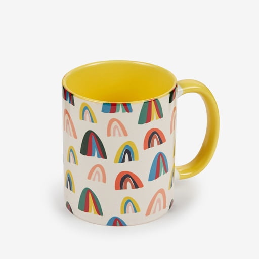 Coloured photo mugs