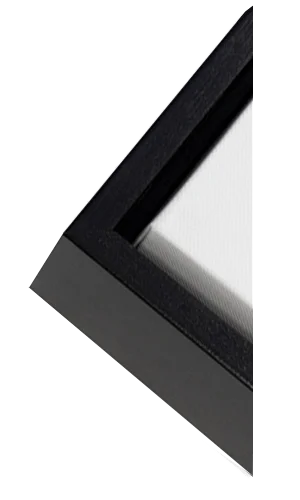 Framed canvas wrap Black