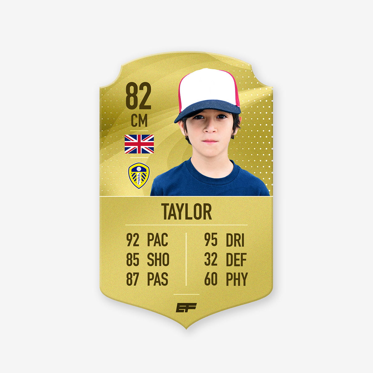 Personalised football cards Print API Dropshipping