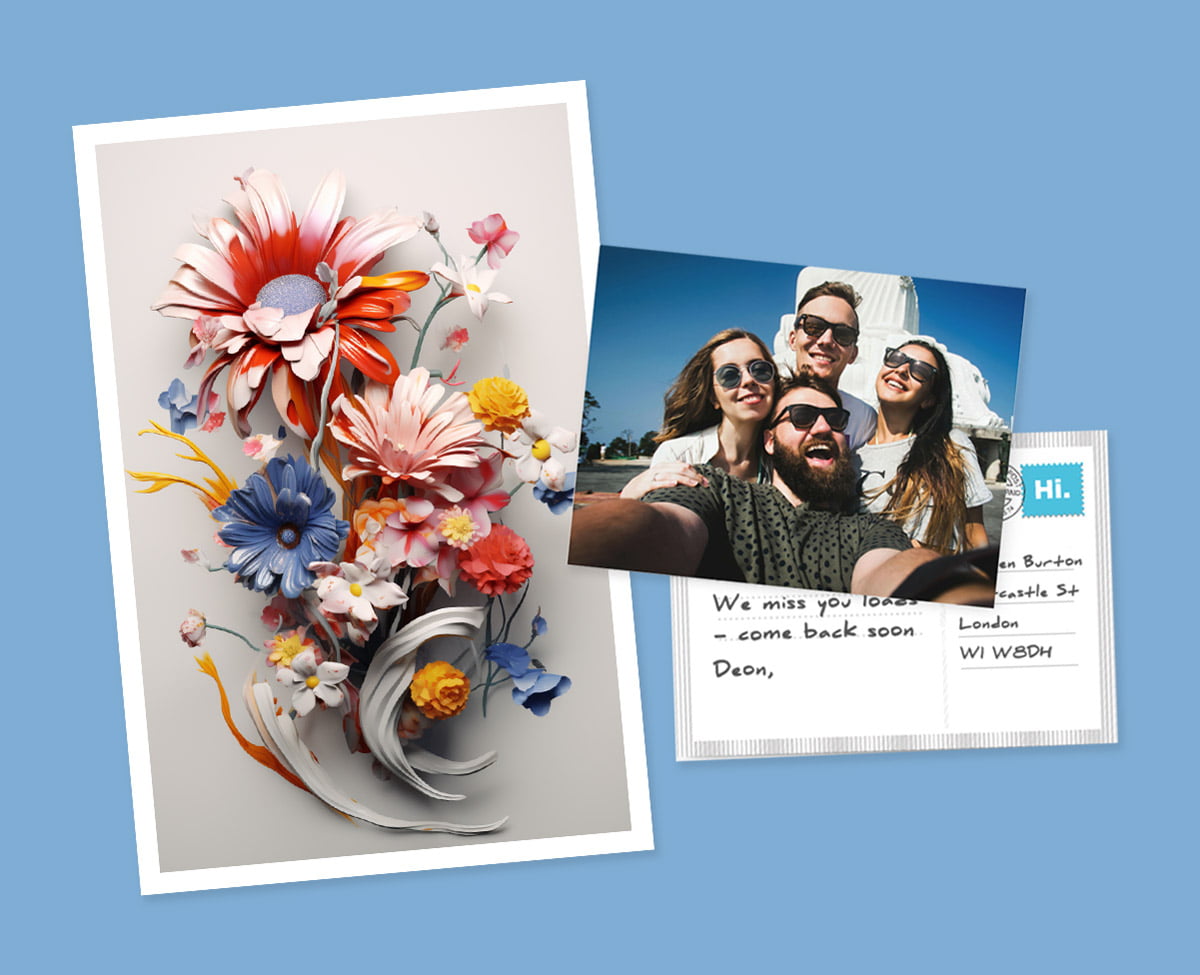 Examples of Wix print on demand artwork dropshipped by Prodigi